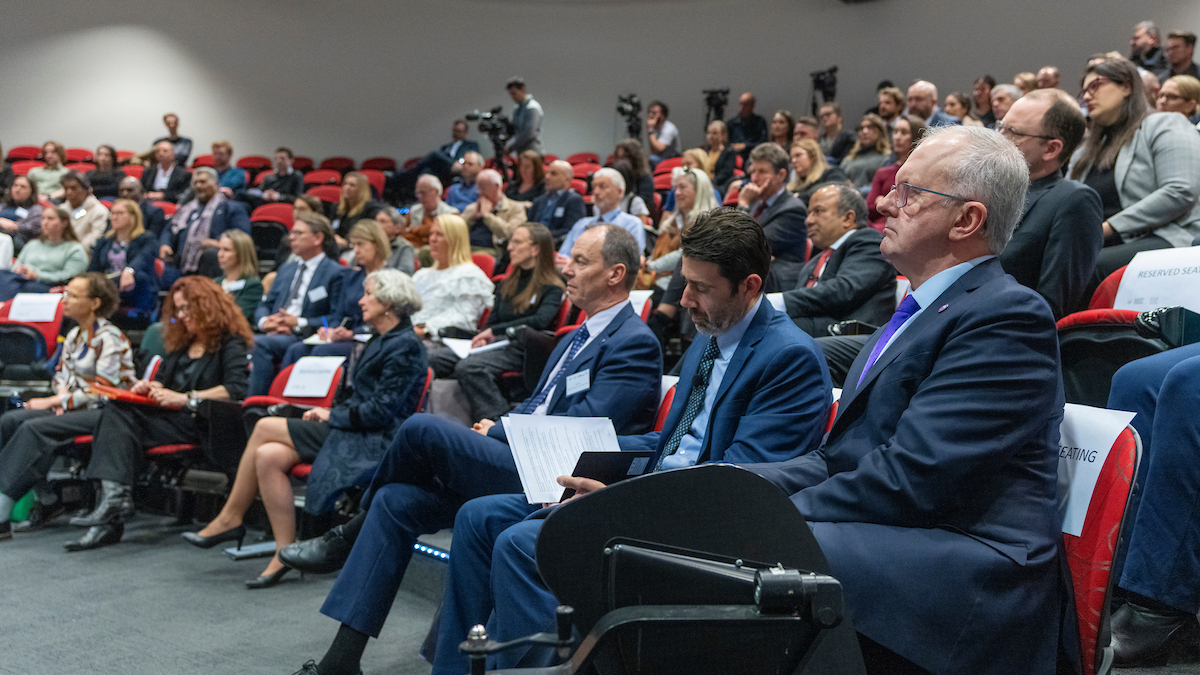 Crowd at the NSC/AEC event. Image: ANU Media