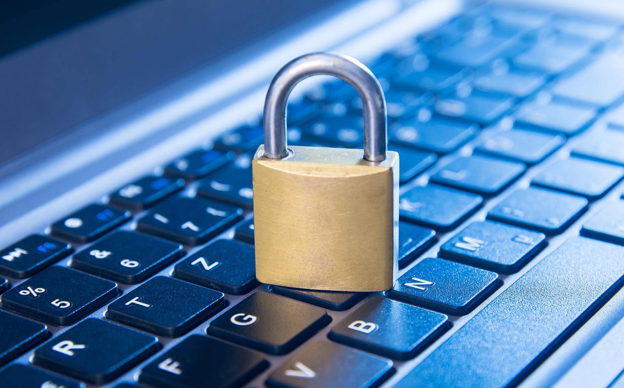 Image of a lock on a keyboard. Image: Adobe stock