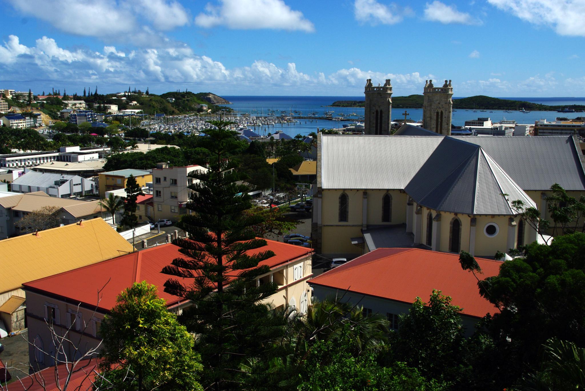 View over Noumea, New Caledonia from the youth hostel