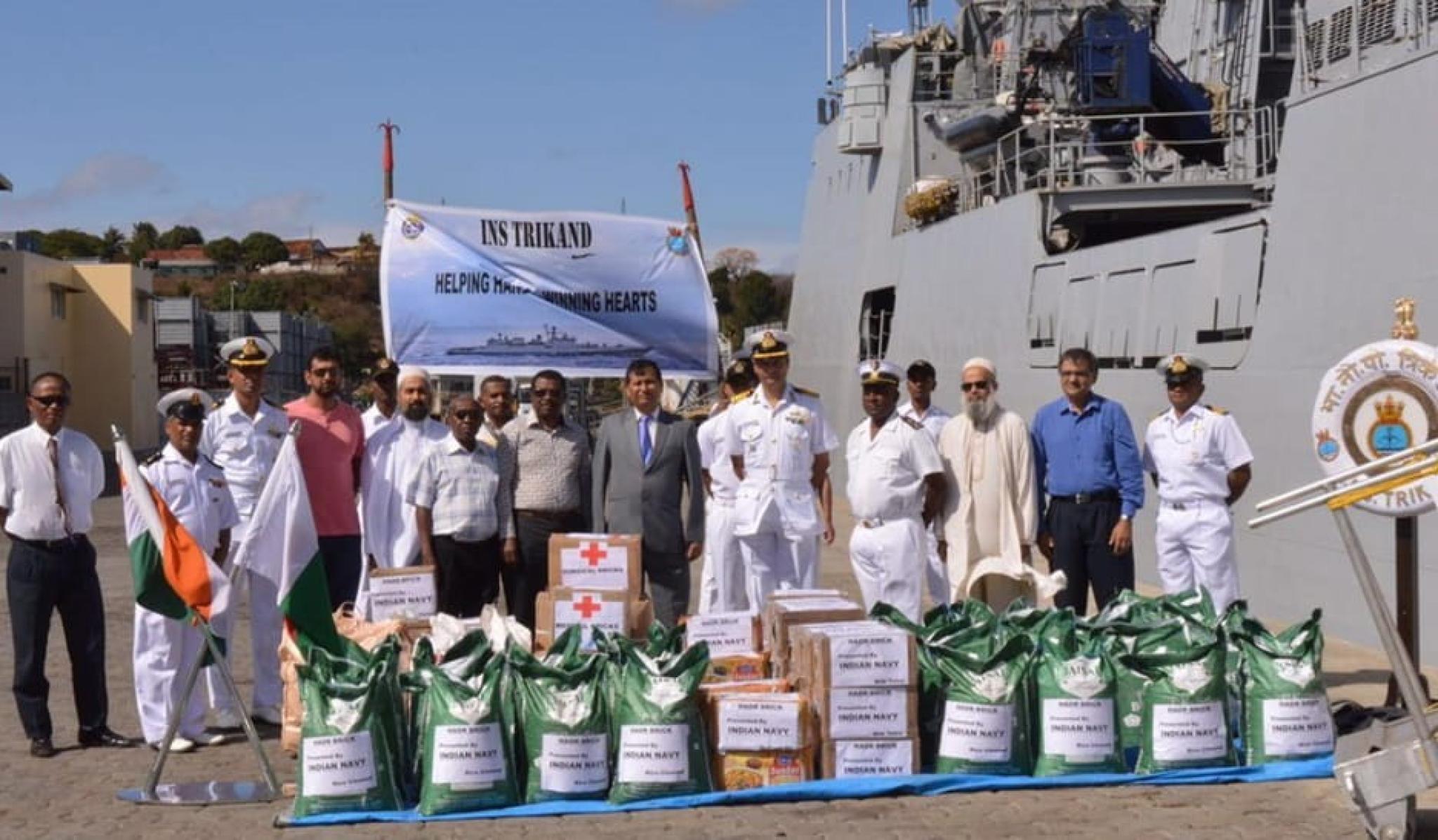 Indian assistance to victims of fire in Madagascar.