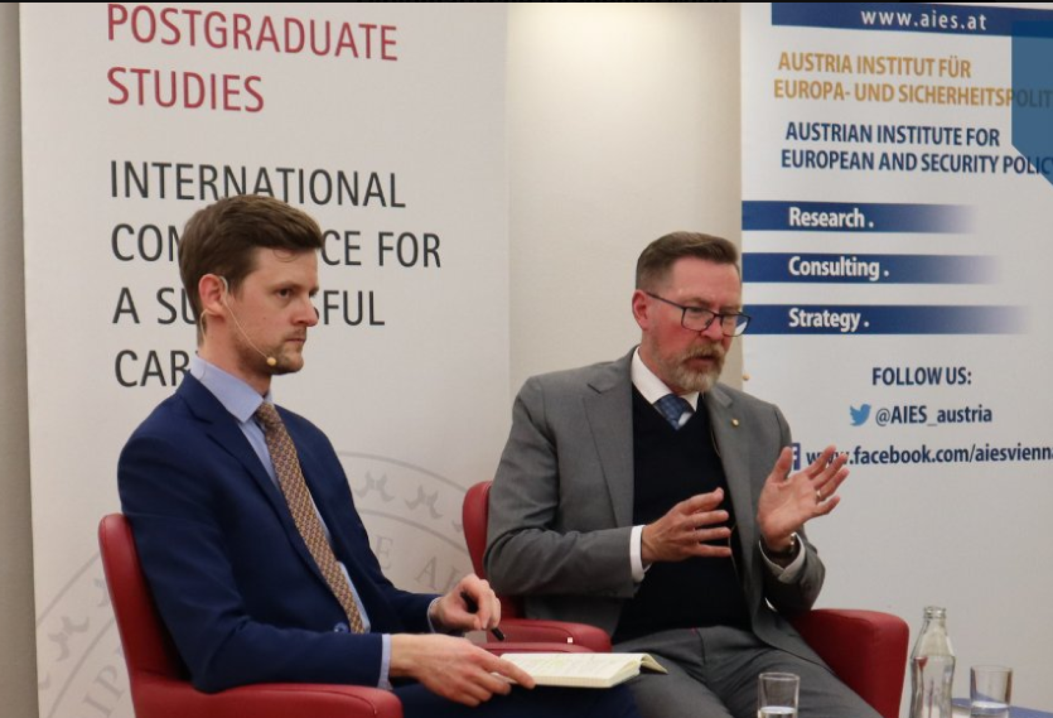 Professor Medcalf at the Austrian Diplomatic Academy.