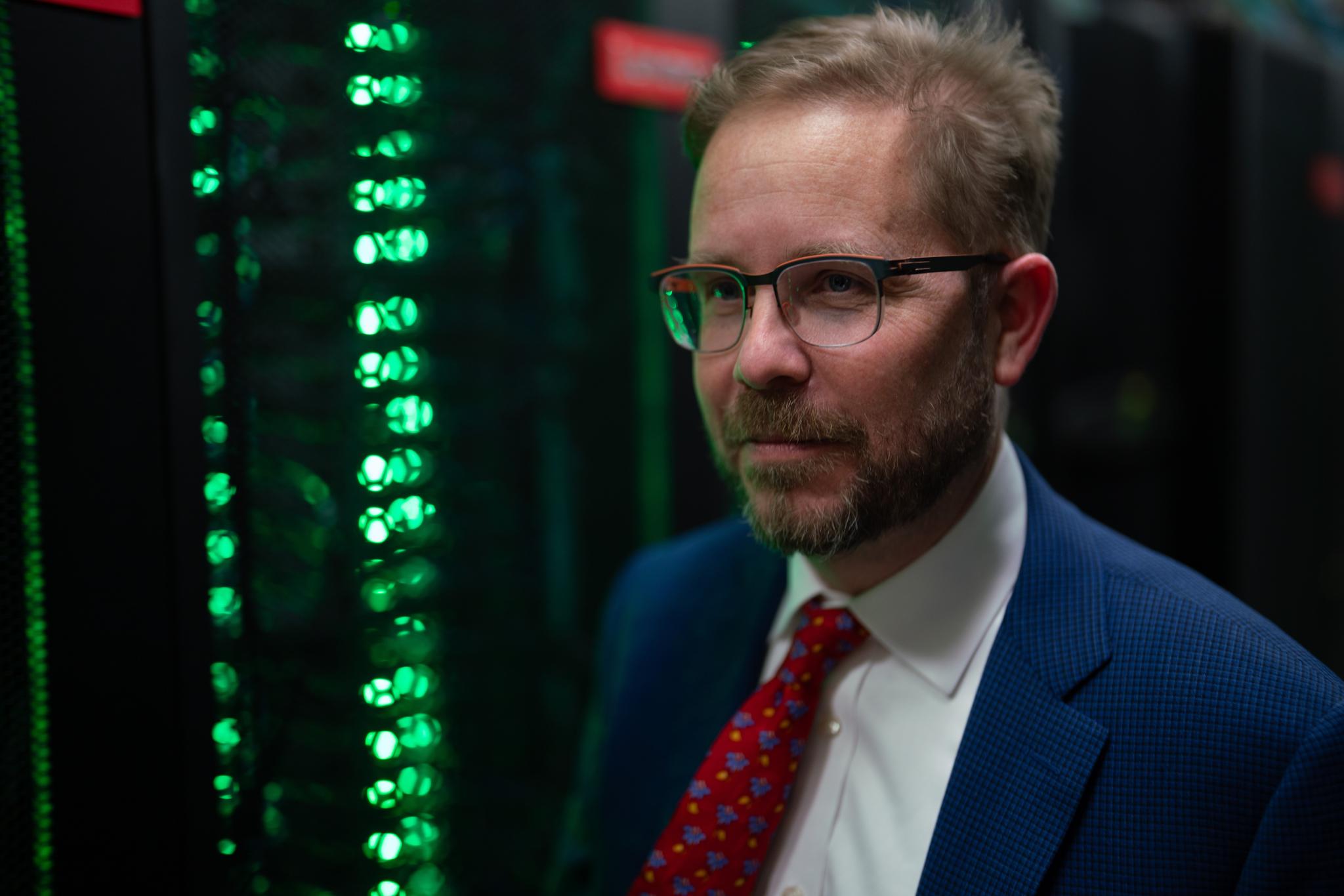 Dr Sam Howerton on tour at the National Computational Infrastructure