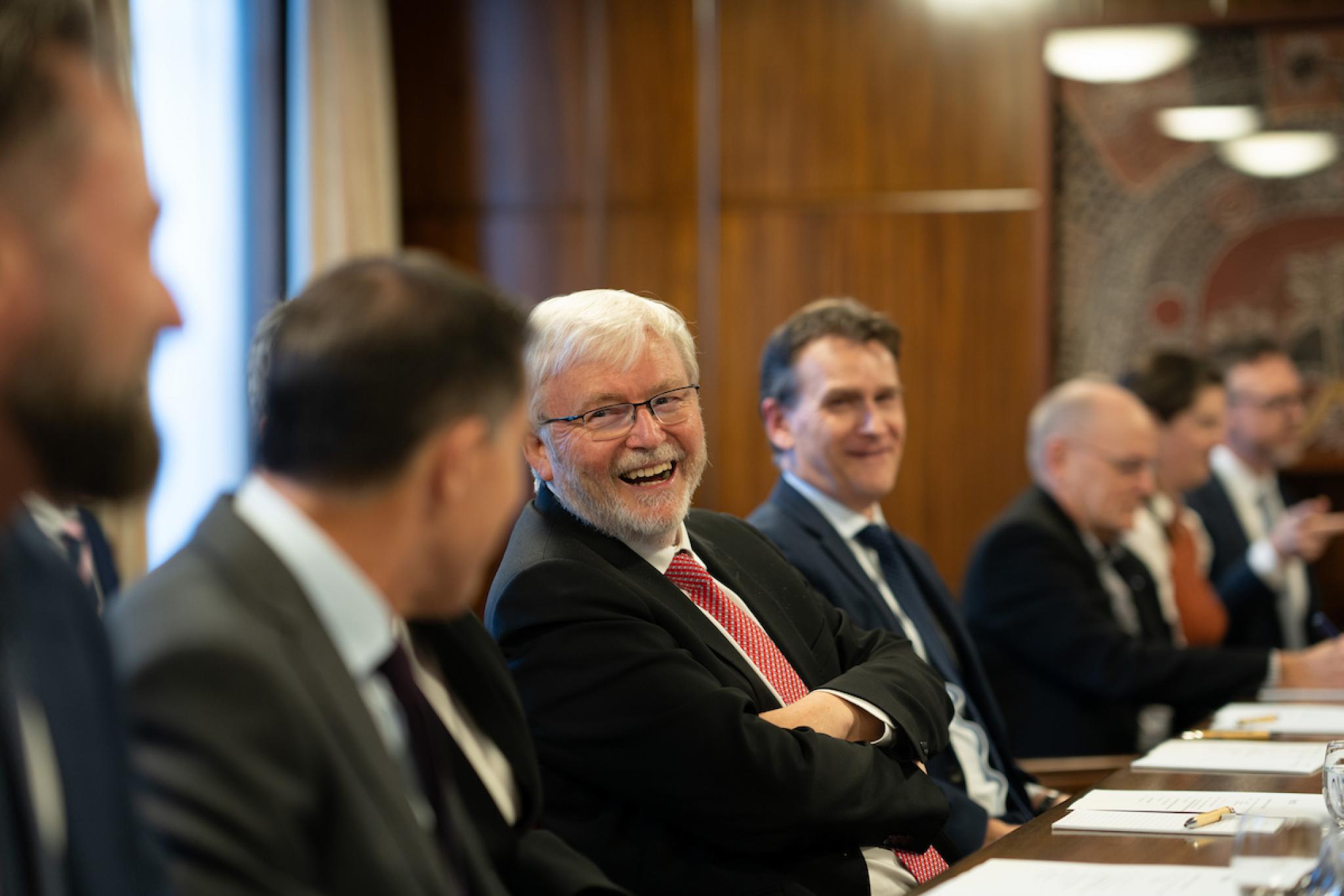 Dr Kevin Rudd at NSC roundtable Dr Kevin Rudd at NSC roundtable