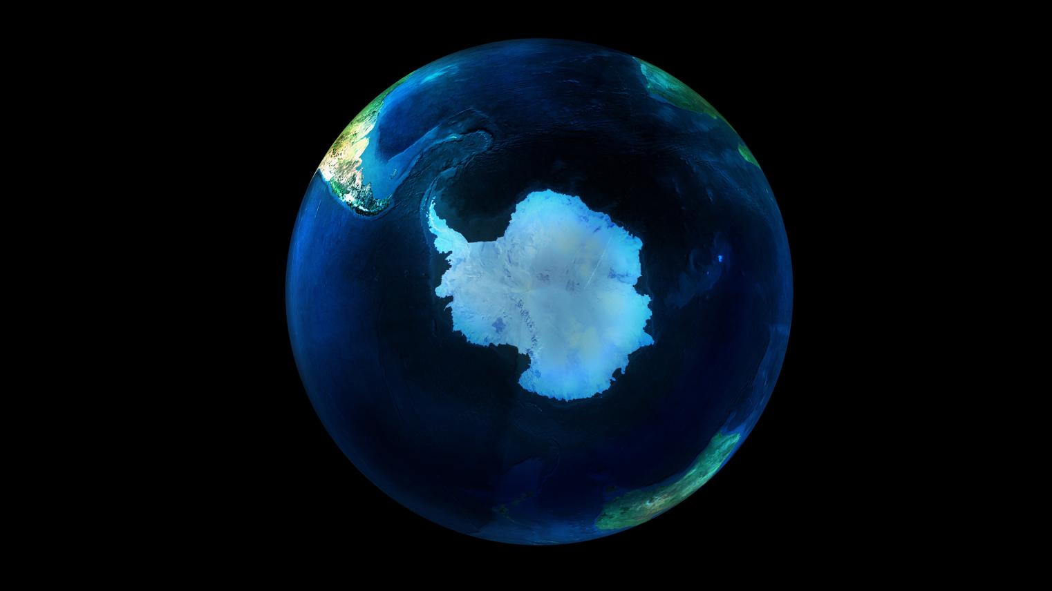 Image of Antarctica on a globe. Image: Adobe stock