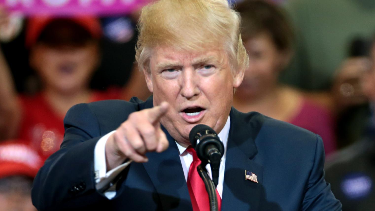 Donald Trump at a rally