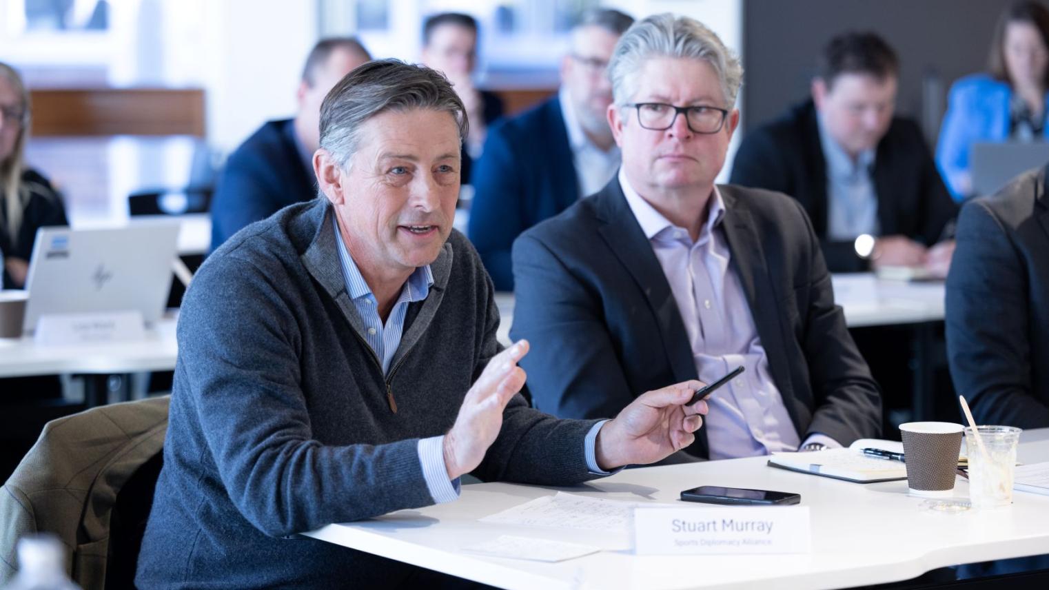 Associate Professor Stuart Murray, Expert Associate, ANU National Security College and Andrew Ramsay, Deputy Head of College, ANU National Security College