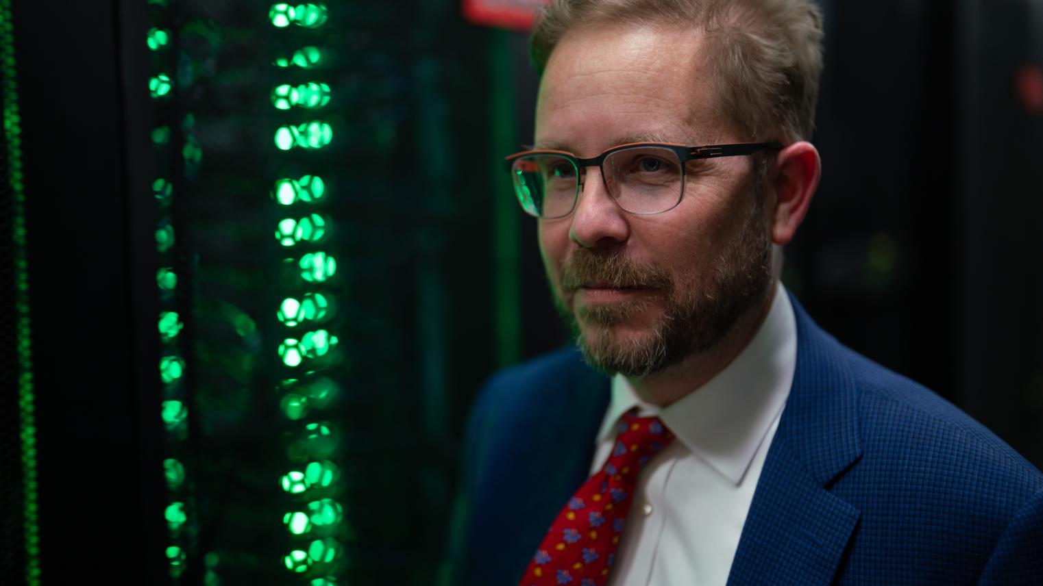 Dr Sam Howerton on tour at the National Computational Infrastructure